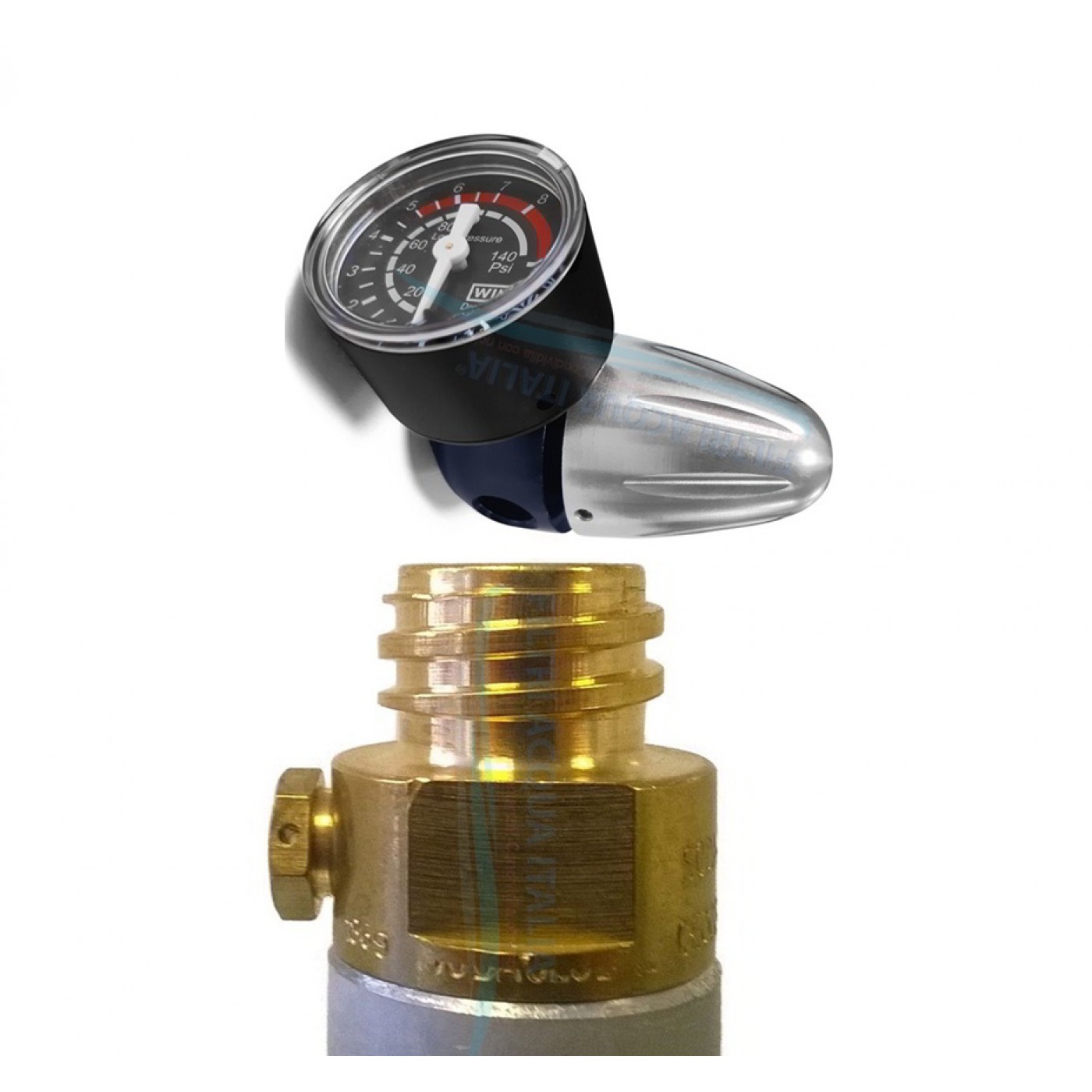 Riduttore Di Pressione CO2 Con Attacco ACME - Per Gassatore Acqua Monouso, Filettatura M11x1